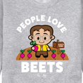 thumbnail image 3 of The Office - People Love Beets - Men's Crew Neck Fleece Pullover, 3 of 5