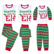 Merry Christmas Family Pajamas Adult Women Kids Toddler Sleepwear Pyjamas Xmas