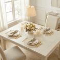 thumbnail image 7 of Sm:)e 15 Inch Round Braided Woven Placemats Set of 4, Cotton Polyester Washable Heat Resistant Placemats, Decor for Kitchen Dining Table and Party(Ivory), 7 of 7