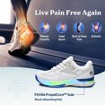 thumbnail image 5 of FitVille-zapatillas de tenis para hombre, zapatillas de entrenamiento profesionales, resistentes al desgaste, antideslizantes, absorbentes del sudor para pies hinchados, soporte para arco, 5 of 5