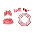 thumbnail image 3 of Bikini Goose Outfit for 23 Inch Lawn Goose – Summer Pool Party Porch and Garden Decoration with Dress, Bow, Glasses and Swim, 3 of 6