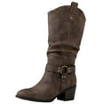 thumbnail image 2 of GLOBALWIN Women's Brown Knee High Cowboy Cowgirl Boots 5.5M, 2 of 7