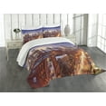 thumbnail image 3 of Ambesonne United States Quilted Bedspread Set 3 Pcs, Richmond Virginia, King Size, Multicolor, 3 of 5