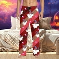 thumbnail image 2 of Yuncity Men's Halloween Pajama Pants Casual Hallowmas Comfortable Relaxed Fit Soft Breathable for Home and Sleep Pajamas Pants Red M, 2 of 4