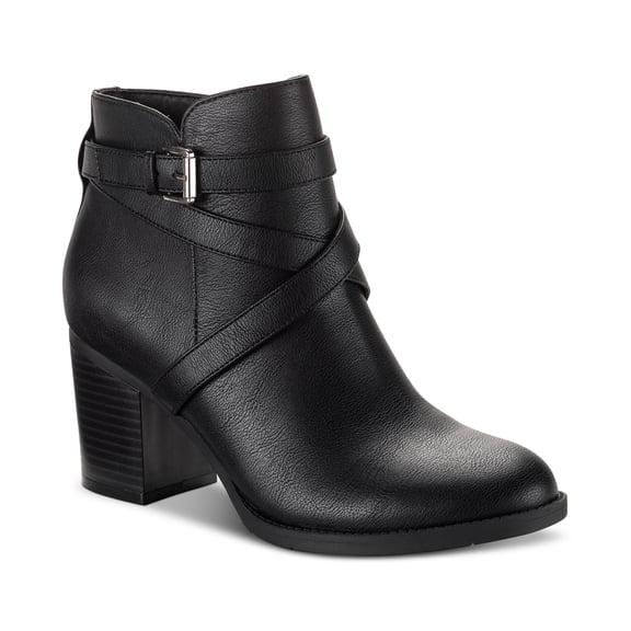 Alfani Womens Paam Dress Booties Black Smooth 7.5M