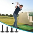 thumbnail image 4 of Uxcell Rubber Golf Tee, 4 Pcs Mix Size Golf Practice Tees Training Driving Range Tee, Black, 4 of 6