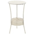 thumbnail image 1 of vidaXL Bistro Table Vintage Style Round Metal 40x70 cm White, 1 of 4