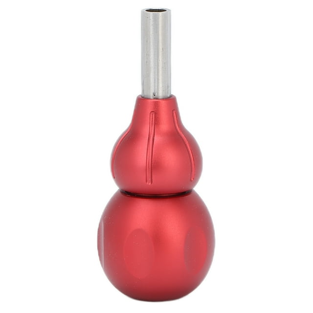 Mango de máquina de tatuaje de uso fácil con forma de calabaza con agarre de cartucho de tatuaje para máquina de tatuaje de bobina 32 mm/1,3 pulgadas Rojo