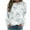 Light Blue, variant on Tnhcen Women's Fall Butterfly Print Crewneck Raglan Sleeve Sweatshirt - Plus Size Casual No Hood Tops S-5XL