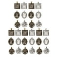 thumbnail image 1 of Base colgante de metal, 60 uds, Bandeja de base colgante ovalada redonda de metal, hoja de cúpulas de vidrio, joyería, accesorio de herramienta de bricolaje base colgante de Spptty no, 1 of 7