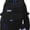 Black, variant on Large Capacity Backpack for Teen Aesthetic Schoolbag Middle School Backpack,Burgundy
