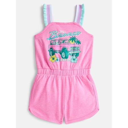Ford Bronco Toddler Girls Sleeveless Romper, Sizes 12M-5T