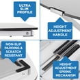 thumbnail image 2 of Mount-It! Sit-Stand Adjustable Desk Converter - White | MI-7928, 2 of 4