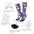 thumbnail image 5 of Fotbe Skull mushroom rainbow space print Women's Men's Novelty Crew Socks Cotton Socks Knee High Socks for Walking,Running,Nurses,Pregnancy, 5 of 8