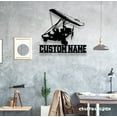 thumbnail image 2 of Craftnamesign Custom Hang Gliding Metal Wall Art LED Light, Personalized Hang Glider Name Sign, 2 of 5
