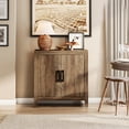 thumbnail image 3 of WAMPAT Buffet avec Rangement, Bahut de Cuisine avec Tablette et Porte Ajustables, Crédence Moderne Style Ferme, Bar à Café pour Cuisine et Salle à Manger, Brun, 3 of 8