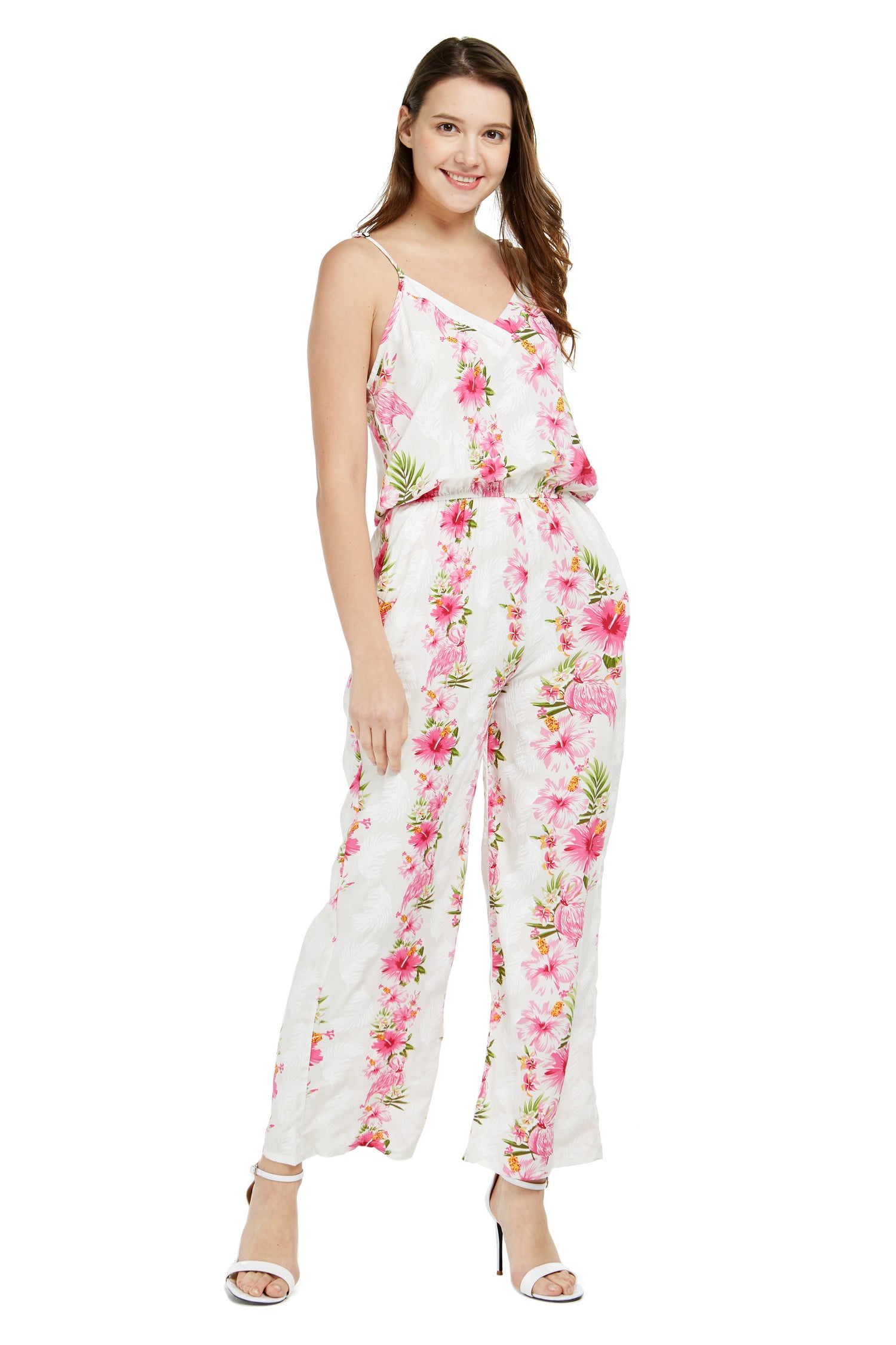 Hawaii Hangover Women's Hawaiian Strap V with Pockets Jumpsuit in