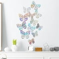 thumbnail image 6 of Dengmore Gift 12PCS 3D Metal Texture Hollow Butterfly Wall Sticker Multicolor, 6 of 6
