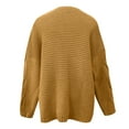 thumbnail image 4 of Lindreshi Shackets for Women Fall Women's Cardigan Color Coarse Knit Loose Oversized Knitwear, 4 of 5