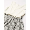 thumbnail image 2 of Bonnie Jean Girls Modern Special Occasion Contrast Banding Dress (Ivory, 12), 2 of 3