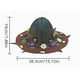 thumbnail image 1 of KAKOWELY Sombrero de bruja de fieltro para fiesta de Halloween, diadema de mago con corona de flores y hongos para niños y adultos, cosplay, festivales, accesorios de disfraz., 1 of 4