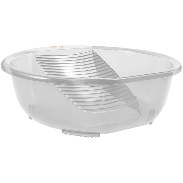Minkissy 1Set Lightweight Design Washboard Basin for Laundry Families and Students 13X12.8X3.9in
