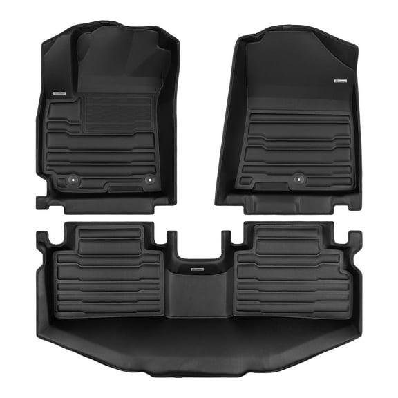 TuxMat - For Kia Soul 2020-2026 Models - Custom Car Mats - Maximum Coverage, All Weather, Laser Measured - This Full Set Includes 1st and 2nd Rows