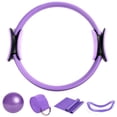 thumbnail image 1 of Soidarity 5pcs Pilates Ring Set Safe Fitness Body Yoga Ring Yoga Brick Cómoda banda de tensión de látex Soft Straw Ball con equipo completo para Accesorios para máquinas de ejercicios Soidarity OD007947-00, 1 of 6