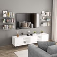thumbnail image 2 of Wallniture Bali - Estantes flotantes en forma de U para pared, estantes de almacenamiento para CD, DVD y estantería de metal, color blanco, juego de 6, 2 of 8