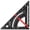 Single ruler-7 inch ingot, variant on Carpentry Triangle Ruler Carpenter Square Rafter Framing Square 7in Layout Tool Aluminium Woodworking Measurement Tool