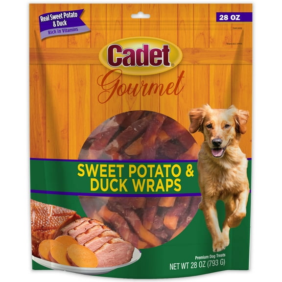 Cadet Gourmet Sweet Potato & Duck Wrapped Dog Treats Wraps Duck & Sweet Potato 28 oz. (1 Count)