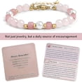 thumbnail image 2 of DESIGNICE 2026 New Valentines Day Gifts for Her Kids Teens Girl Gifts Teenage Women Daughter Birthday Ideas 10 12 13 Year Old Rose Quartz Bracelet Healing Protection Easter Basket Stuffers, 2 of 7