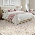 thumbnail image 5 of SIXHOME 9'x12' Area Rugs for Living Room Washable Rugs Carpet Vintage Traditional Rugs for Bedroom Dinning Room Office Soft Non Slip Large Area Rug Retro Home Decor Pink, 5 of 9