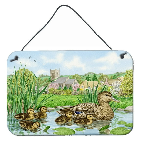 Carolines Treasures ASA2178DS812 Mallard Duck Wall or Door Hanging Prints  8x12 multicolor