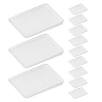 QIFULL Toilet Shims For Leveling Furniture Leveling Wedge PVC Height Adjustment Office Users 8pcs
