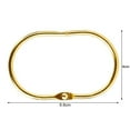 thumbnail image 6 of Pebbuoy 10Pcs Bathroom Shower Curtain Rings Metal Shower Hooks Tightly Closed Anti-Drop Smooth Gliding Curtain Rings, 6 of 7