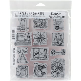 Tim Holtz Cling Stamps 7 X8.5 -Snarky Cat Christmas, 1 - Pick 'n Save
