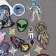 thumbnail image 3 of 21 parches bordados para planchar y coser con diseño de astronauta y planetas espaciales para ropa, 3 of 5