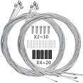 thumbnail image 1 of 10PCS Premium Bike Shift Cable, Professional Bicycle Shift Wire Kit for Mountain and Road Bicycle, for Free 5 O-Rings, 10 End Ferrules and 20 End Caps, 1 of 5