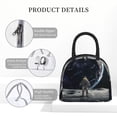 thumbnail image 4 of Haiem Astronaut Standing In The Moon Printed Lunch Bag Women, Lunch Box Lunch Bag for Women, Small Leakproof Cute Lunch Tote Large Capacity Reusable Insulated Cooler Lunch Container, 4 of 6