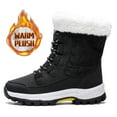 thumbnail image 2 of Dumajo Snow Boots For Women Winter Waterproof Shoes Thickened Faux Fur Lined Frosty Warm Outdoor Boots, 2 of 10