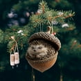 thumbnail image 4 of Forest Animals Christmas Ornaments Mini Acrylic Animal Figurines for Xmas Tree Decor Holiday Gift for Nature Lovers(A), 4 of 6