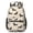 Dachshund Beige Pattern, variant on Dog Paw Print Gray White Pattern 17" School Backpacks for Teens,Waterproof Oxford Fabric,S-Shape Padded Straps for School,Travel,Hiking,Camping