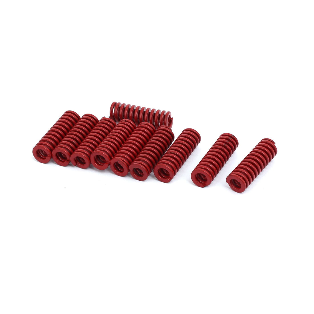 10mm Outer Dia 30mm Length Medium Load Compression Mould Die Spring Red 5pcs 