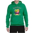 thumbnail image 2 of Wild Bobby, Colorful Softball Girl, Sports, Unisex Graphic Hoodie Sweatshirt, Kelly, Large, 2 of 5