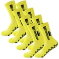 thumbnail image 1 of Calcetines para fútbol duraderos SpotYellow 4Pares Amarillo 6-12.5US TapeDesign Calcetines Tubo Medio Algodón, 1 of 2