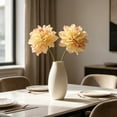 thumbnail image 6 of Fake Flowers, Small Artificial Flowers, Realistic Flowers for Summer Wedding, Vase Arrangement Photo Prop Shelf Living Room Father's Day Decor Gift, AKLJWH - #22 Yellow-2Pcs, 6 of 7