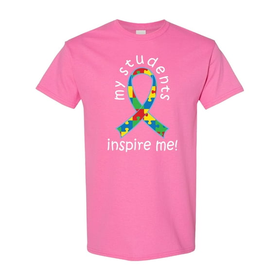 Inktastic Autism Special Education Teacher Ribbon T-Shirt