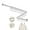 White, variant on Drying Rack Clothing, Clothes Drying Rack suitable for laundry room and indoor as outdoor, with foldable features, wall mounted drying rack, retractable clothesline with 30 windproof hooks (White)