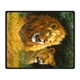 thumbnail image 2 of RYLABLUE Lion Blanket Fleece Throw Blanket for Sofa or Bed 58x80 inches, 2 of 3